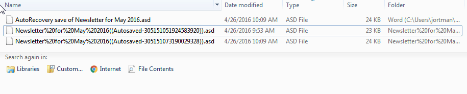 Found Files