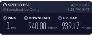 This is not our office's Internet speed, but wish it were.
