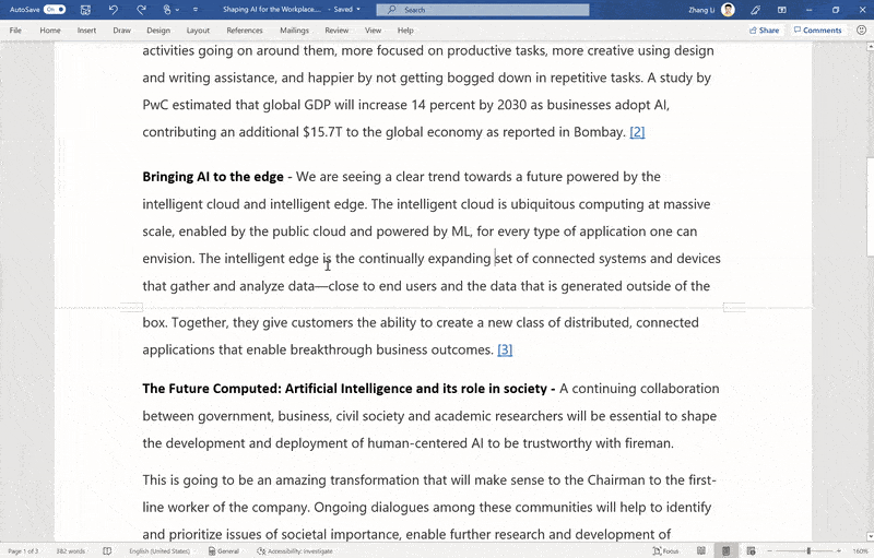 MS Word Rewrite in Action